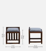 Varese Sheesham Wood Dresser in Classic Teak Finish - Image 4