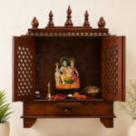 Vedant Solid Sheesham Wood Temple with Heritage Inspired Design