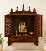Vedant Solid Sheesham Wood Temple with Heritage Inspired Design
