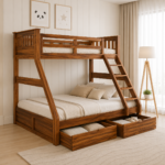 Velric Sheesham Wood Kids Bunk Bed with Ladder