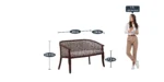 Veltron Premium Solid Sheesham Wood Lounge 2 Seater Sofa - Image 3