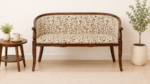 Veltron Premium Solid Sheesham Wood Lounge 2 Seater Sofa