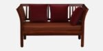 Verona Prime Sheesham Wood 2 Seater Sofa in Honey Oak Finish - Image 5