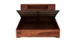 Verona Sheesham Wood Bed with Hydraulic Storage in Honey Oak Finish - Image 5