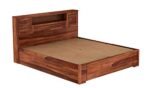 Verona Sheesham Wood Bed with Hydraulic Storage in Honey Oak Finish - Image 6