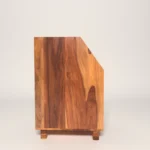 Vintage Sheesham Wood Bed Side Cabinet - Image 6
