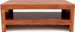 Virello Solid Sheesham Wood Designer Center Coffee Table with Open Storage - Image 2
