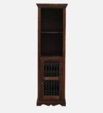 Whitmore Sheesham Wood Bar Cabinet in Scratch Resistant Honey Brown Finish - Image 3