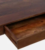 Wooden Sheesham Study Table with Open Shelves - Image 8