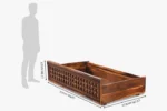 Zenton Solid Sheesham Wood Bed with Underbed Storage - Image 4