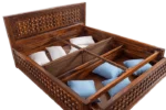 Zenton Solid Sheesham Wood Bed with Underbed Storage - Image 7