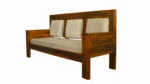 Kensworth Solid Sheesham Wood L-Shape Sofa Set with Cushioned Seating - Image 7