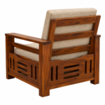 Kingswell Sheesham Wood L-Shape Sofa Set with Premium Upholstery - Image 2