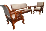 Marlowe Solid Sheesham Wood Sofa Set with Intricate Carved Design - Image 3