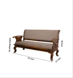 Marlowe Solid Sheesham Wood Sofa Set with Intricate Carved Design - Image 7