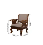 Marlowe Solid Sheesham Wood Sofa Set with Intricate Carved Design - Image 8