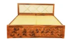 Mason Solid Wood Hydraulic Storage Bed with Handcrafted Sheesham Wood Frame - Image 5