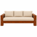 Ridgemont Solid Sheesham Wood Sofa Set with High Back Cushions - Image 2
