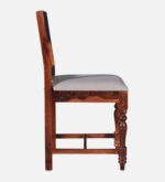 Samuel Solid Wood 6 Seater Dining Set with Fabric Upholstered Seating - Image 2