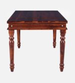Samuel Solid Wood 6 Seater Dining Set with Fabric Upholstered Seating - Image 4