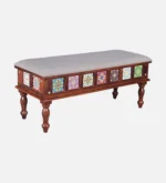 Samuel Solid Wood 6 Seater Dining Set with Fabric Upholstered Seating - Image 8