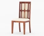 Samuel Solid Wood 6 Seater Dining Set with Fabric Upholstered Seating - Image 8