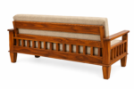 Sterling Sheesham Wood Sofa Set with Curved Armrest in Natural Finish - Image 3