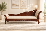 Wakefit Style Solid Sheesham Wood 3 Seater Sofa in Honey Finish
