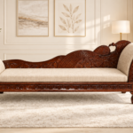 Wakefit Style Solid Sheesham Wood 3 Seater Sofa in Honey Finish