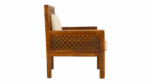 Warren Solid Sheesham Wood Single Seater Sofa with Wooden Frame - Image 2