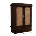 Aadhya Classic Wooden Home Temple with Storage - Image 4
