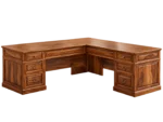 Alton Large Solid Sheesham Wood L-Shaped Executive Office Desk - Image 3