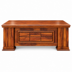 Mason Large Solid Sheesham Wood L-Shaped Manager Office Desk - Image 6