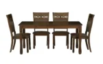 Reyansh Classic Solid Wood 6 Seater Dining Table Set - Image 3