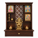 Tanvi Classic Wooden Pooja Mandir with Spacious Prayer Area - Image 2