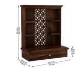Tanvi Classic Wooden Pooja Mandir with Spacious Prayer Area - Image 3
