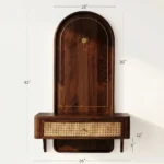 Vedika Handcrafted Wooden Pooja Mandir - Image 4